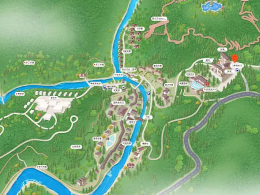 香洲结合景区手绘地图智慧导览和720全景技术，可以让景区更加“动”起来，为游客提供更加身临其境的导览体验。